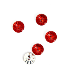 Boutons crystal rouge 13 mm precio