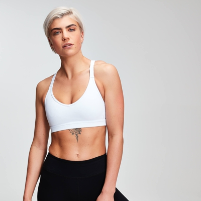 Brassière de sport MP Power en résille pour femmes – Blanc - XL