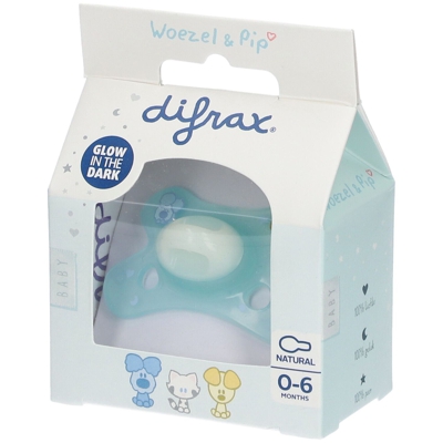 Difrax® Sucette Natural Woezel & Pip 0-6 mois