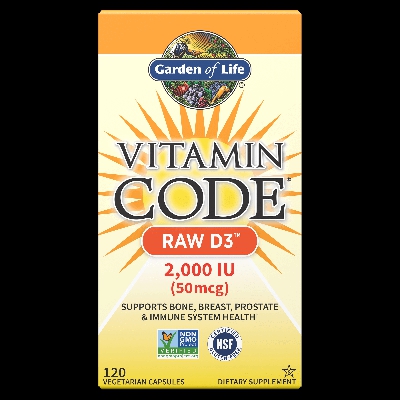 Vitamin Code Vitamine D3 2000 lu 120ct Capsules