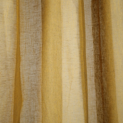 Tissu voile grosses rayures jaune Canyon grande largeur