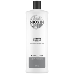 NIOXIN 3-Part System 1 Cleanser Shampoo for Natural Hair with Light Thinning 1000ml en oferta