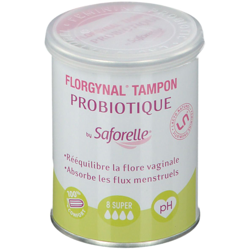 Imagen de Saforelle® Florgynal Tampon Probiotique 8 Super al mejor precio Saforelle® Florgynal Tampon Probiotique 8 Super en oferta