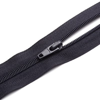 Fermeture spirale n°5 avec curseurs bleu marine