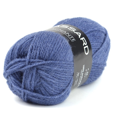 Pelote de laine gagnante bleu violet - Plassard