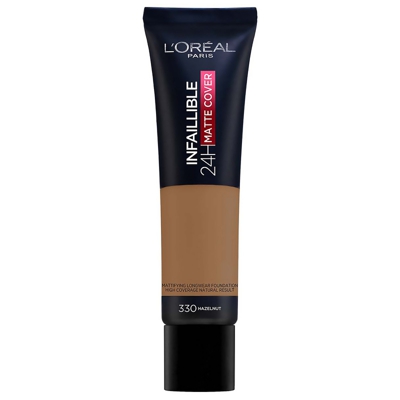 L'Oréal Paris Infallible 24hr Matte Cover Foundation 35ml (Various Shades) - 330 Hazelnut