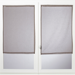 Paire de voilages Mémoire beige uni en oferta