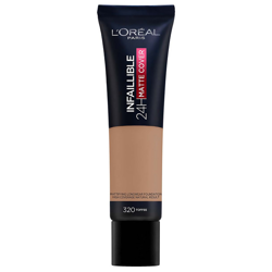 L'Oréal Paris Infallible 24hr Matte Cover Foundation 35ml (Various Shades) - 320 Toffee características