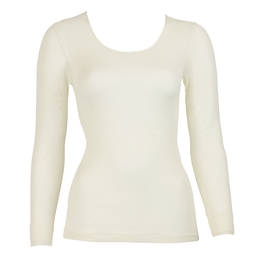 OSCALITO top manches longues en laine mérinos et soie Aosta