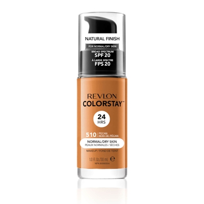Fond de Teint Revlon Colorstay Make-Up Foundation pour Peaux Normales / Sèches (Divers Shades) - Pecan