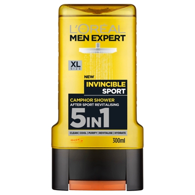 L'Oréal Men Expert Invincible Sport 5-in-1 Shower Gel 300ml