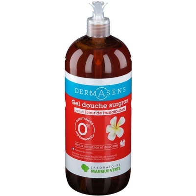 DermAsens Gel douche surgras Fleur de frangipanier