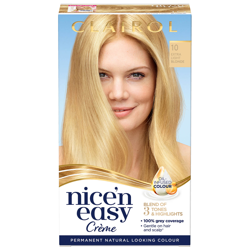 Clairol Nice' n Easy Crème Natural Looking Oil Infused Permanent Hair Dye 177ml (Various Shades) - 10 Extra Light Blonde en oferta
