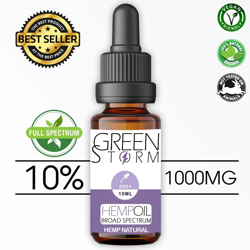 Huile de Chanvre BIO  Broad Spectrum 10% 1000 mg 10 ml saveur Hemp Natural en oferta