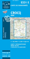 Carte de randonnée : Crocq - Giat (Série Bleue) características