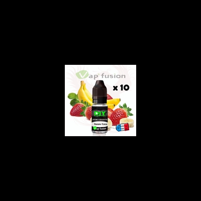 Lot de 10 Banane-fraise  - arôme concentré - 10ml - Diy - Vapfusion