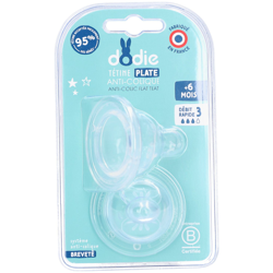 dodie® Sensation + tétine en silicone 2ème âge débit 3 precio