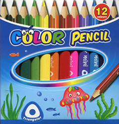 Kredki olówkowe Keyroad mini trójkatne 12 kolorów en oferta