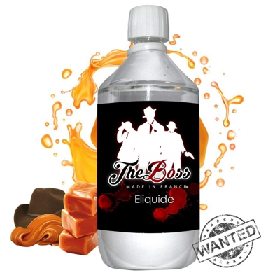E liquide The Boss-  1 l - 50/50 PG/VG - 1 000 ML - Original brun café caramel