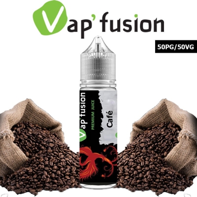 E liquide Vapfusion 50 ml - Café - Prêt à booster