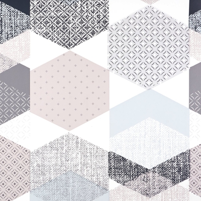 Protège table polygone bleu