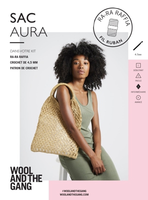 Modèle sac Aura Ra-Ra Raffia - Wool and the Gang