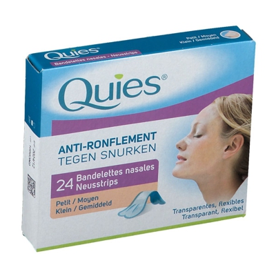 Quies Anti-ronflement Bandelettes nasales Petit/Moyen