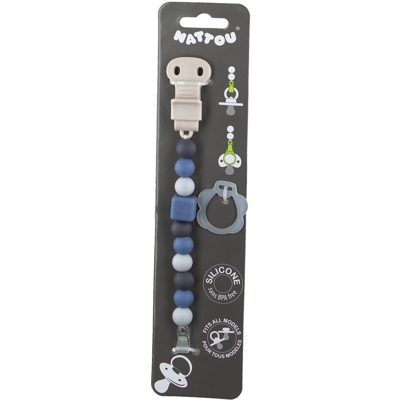 Nattou® Lapidou Attache-sucette Bleu