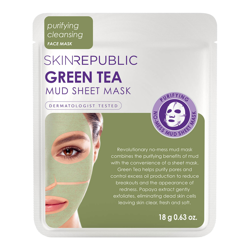Skin Republic Green Tea Mud Face Sheet Mask 18g precio