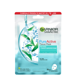 Garnier Pure Active Tea Tree and Salicylic Acid Sheet Mask 23g precio