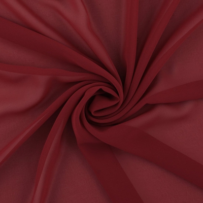 Tissu mousseline lourde bordeaux