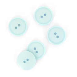 Boutons plats 2 trous bleu clair 15 mm precio