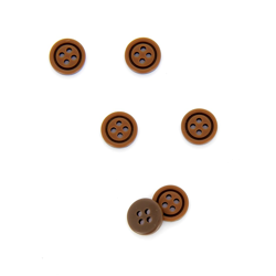 Boutons colorés ronds marron 10 mm precio