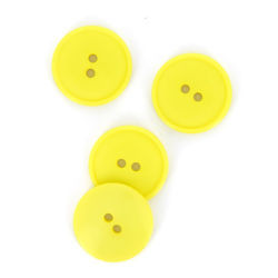Boutons plats 2 trous jaune 23 mm precio
