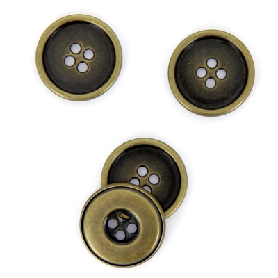Boutons ronds dorés 25 mm