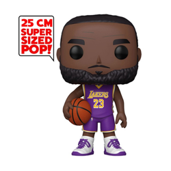 LEBRON JAMES MAILLOT VIOLET SUPER OVERSIZED / LOS ANGELES LAKERS / FIGURINE FUNKO POP precio
