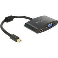 65553 câble vidéo et adaptateur 0,18 m mini Displayport HDMI-A, VGA Noir en oferta