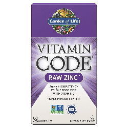 Vitamin Code Zinc Végan - 60 Capsules características