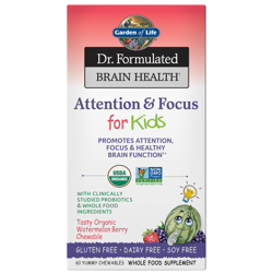 Formule bio Brain Health Dr. Formulated Attention/Concentration pour enfants - 60 comprimés à croquer características