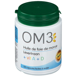 OM3 Huile de Foie de Morue Vit A+D, Capsule precio