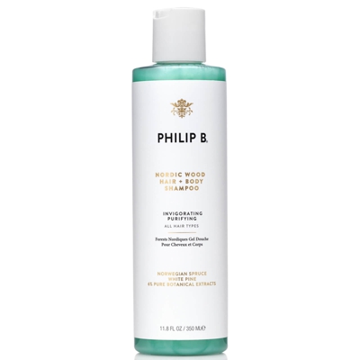 Shampoing Cheveux et Corps Bois nordique de Philip B (350ml)