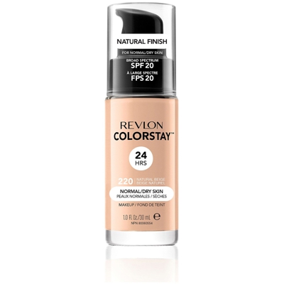 Fond de Teint Revlon Colorstay Make-Up Foundation pour Peaux Normales / Sèches (Divers Shades) - Natural Beige