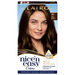 Clairol Nice' n Easy Crème Natural Looking Oil Infused Permanent Hair Dye 177ml (Various Shades) - 4G Dark Golden Brown características