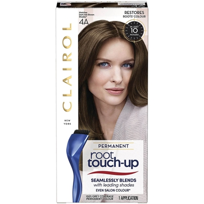 Clairol Root Touch-Up Permanent Hair Dye Long-lasting Intensifying Colour with Full Coverage 30ml (Various Shades) - 4A Dark Ash Brown