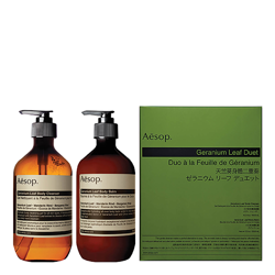 Aesop Geranium Leaf Body Cleanser and Balm Duet en oferta