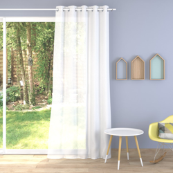 Tissu voile plombé Linette blanc grande largeur precio