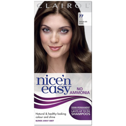 Clairol Nice'n Easy Semi-Permanent Hair Dye with No Ammonia (Various Shades) - 77 Medium Ash Brown en oferta