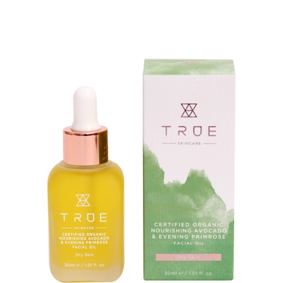TRUE Skincare Certified Organic Nourishing Avocado and Evening Primrose Facial Oil 30ml