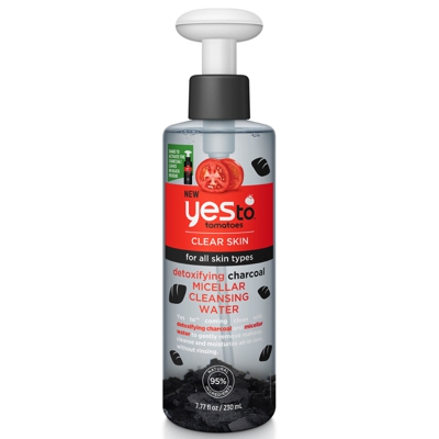 Eau Nettoyante Micellaire au Charbon Detoxifying Charcoal Micellar Cleansing Water yes to tomatoes 230 ml