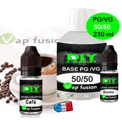 Pack base DIY facile e liquide Café 230 ml Vap'fusion Arôme + Booster en oferta